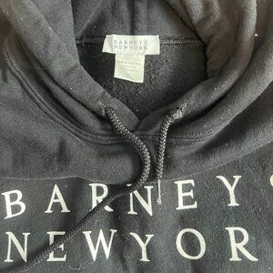 Authentic Barney's New York Black Hoodie Hooded Sweatshirt Size Small